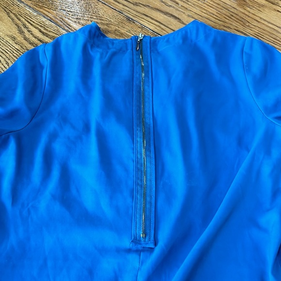 XXi jadestone blue mini dress with ruffle details.  Great condition. Size Small - Picture 7 of 13